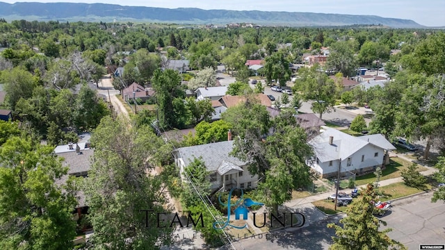 719 E 4th St, Casper, WY 82601 - aerial view of residential area with mountains