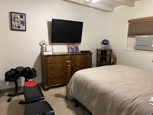 4359 Almy Rd Unit 107, Evanston, WY 82930 - bedroom featuring beam ceiling and carpet