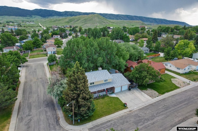 2203 W 42nd St, Casper, WY 82604 - aerial view of residential area featuring a mountainous background