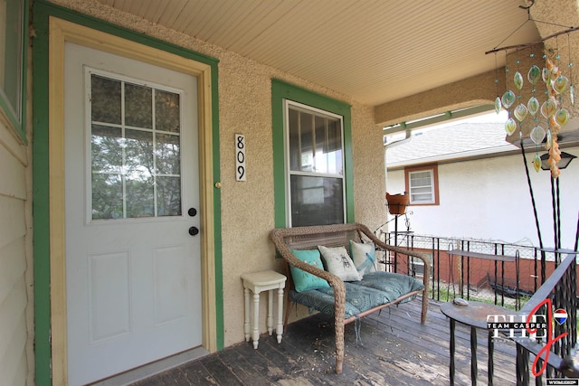 809 N Durbin, Casper, WY 82601 - entrance to property featuring stucco siding and a porch