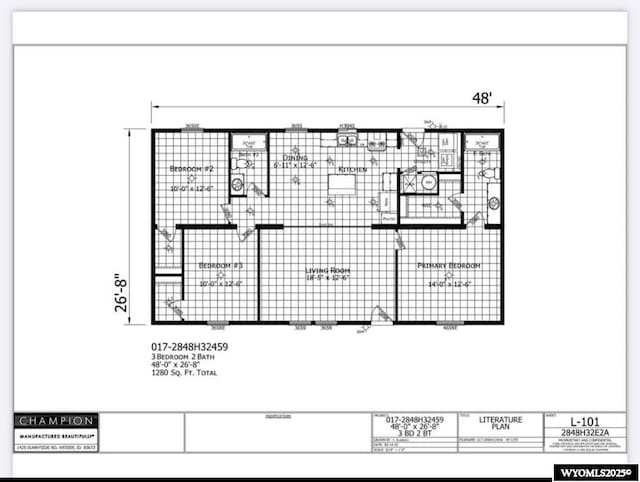 914 E 1st St, Marbleton, WY 83113 - view of floor plan / room layout