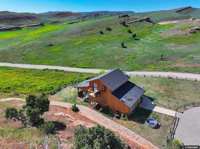 18 Lewis Dr, Lander, WY 82520 - aerial view of sparsely populated area featuring a mountain backdrop