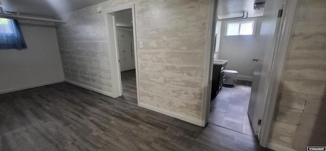 222 E Maple St, Rawlins, WY 82301 - interior space with dark wood-style flooring and a smoke detector