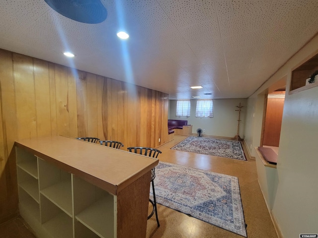 1031 Mckinley Ave, Rock Springs, WY 82901 - below grade area featuring recessed lighting and wooden walls