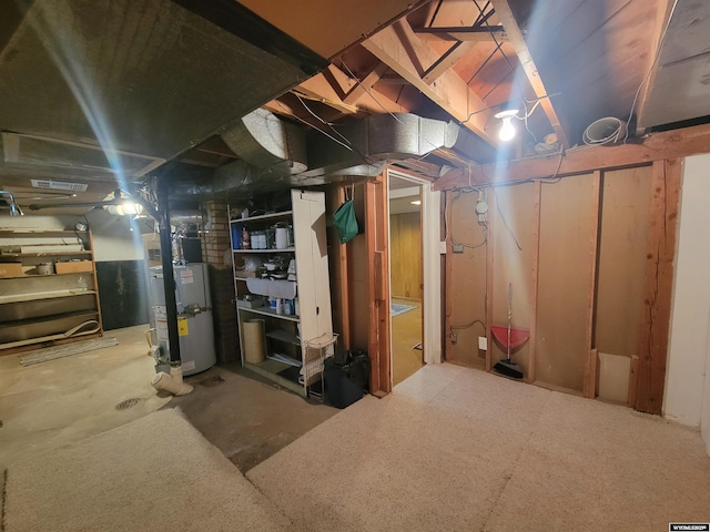 1031 Mckinley Ave, Rock Springs, WY 82901 - unfinished below grade area featuring water heater