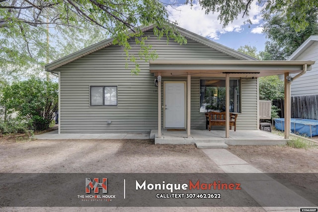 1043 Saint Mary St, Casper, WY 82601 - view of front facade with a porch