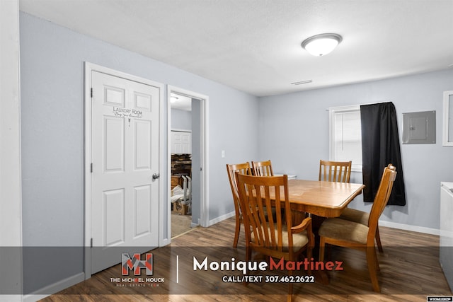 1043 Saint Mary St, Casper, WY 82601 - dining area featuring wood finished floors and electric panel