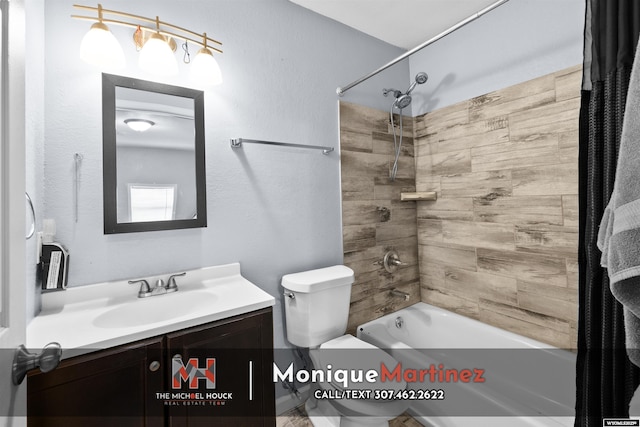 1043 Saint Mary St, Casper, WY 82601 - bathroom featuring shower / bath combination with curtain and vanity