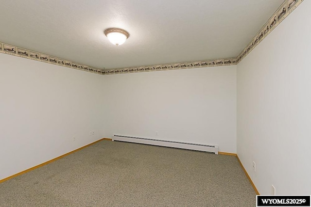 2215 Silver Creek Dr, Rock Springs, WY 82901 - empty room featuring a baseboard radiator and carpet floors