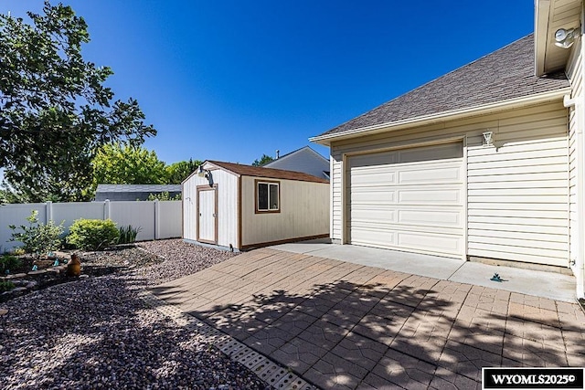 2215 Silver Creek Dr, Rock Springs, WY 82901 - garage with a shed