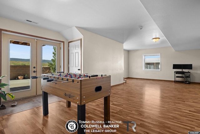 1728 James, Casper, WY 82601 - game room featuring wood finished floors and french doors
