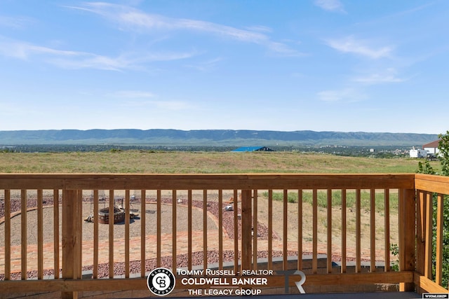 1728 James, Casper, WY 82601 - wooden terrace with a mountain view