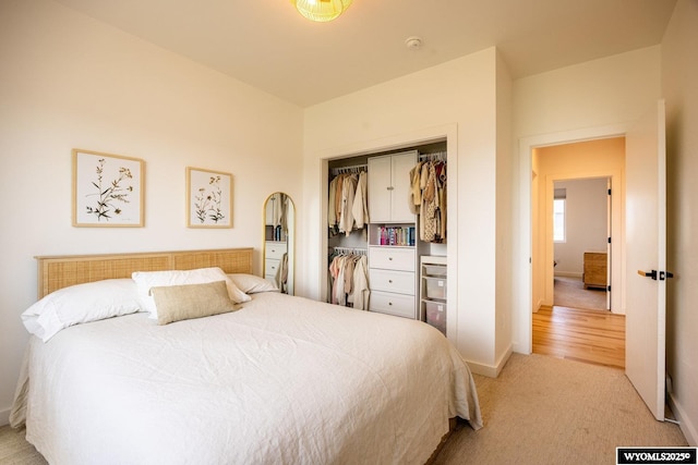 1429 Silverton Dr, Ranchester, WY 82839 - bedroom with light colored carpet and a closet