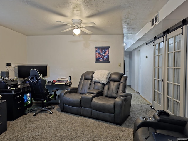 313 Cottonwood St, Evanston, WY 82930 - office space featuring carpet floors and a ceiling fan