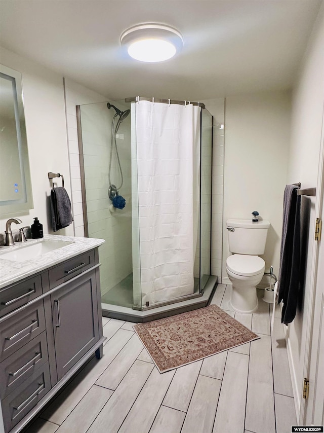 1542 Cloud Peak Dr, Worland, WY 82401 - full bath with a stall shower and vanity