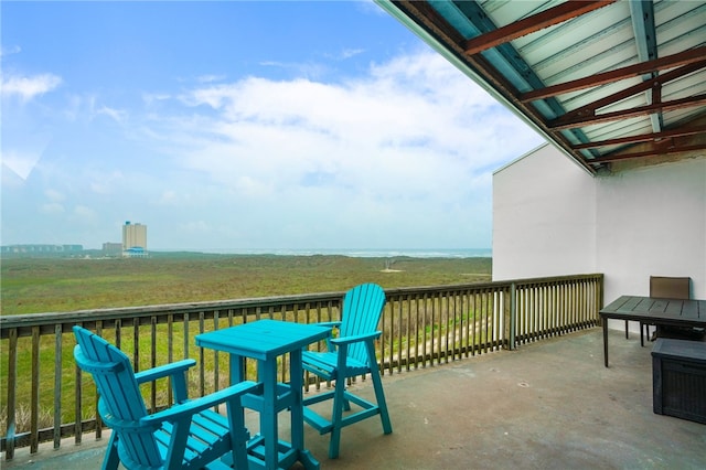 balcony with a patio