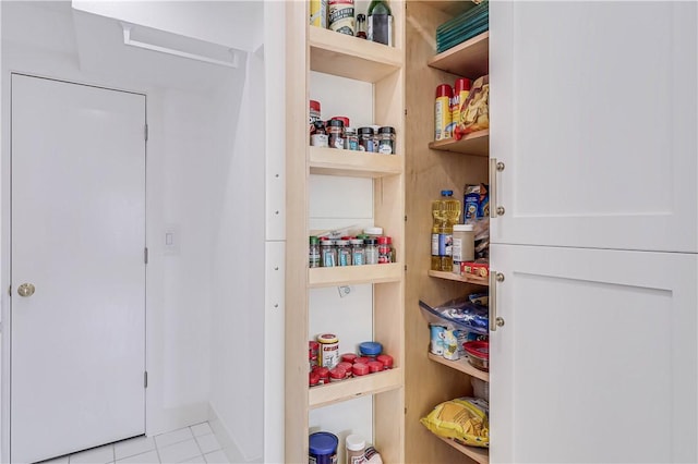 view of pantry