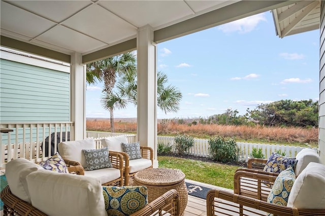 view of sunroom / solarium