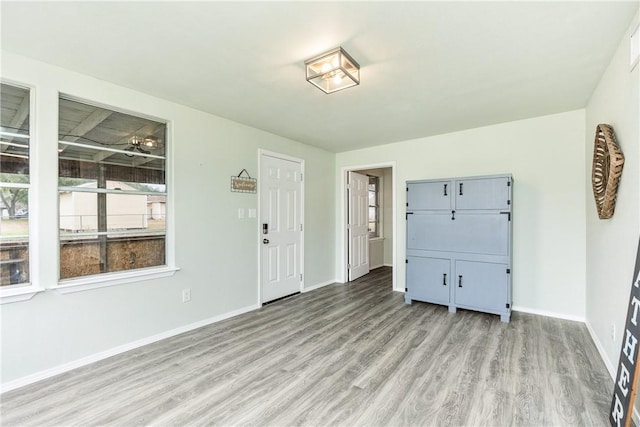 foyer featuring hardwood / wood-style flooring