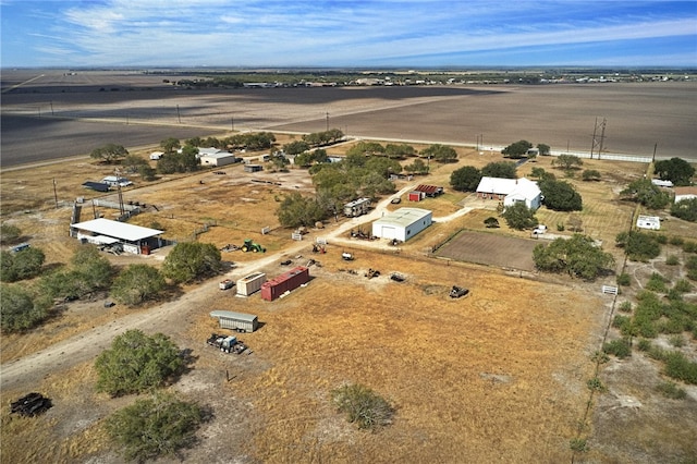 bird's eye view with a rural view