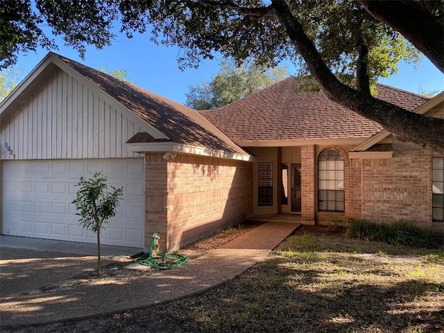 ranch-style house with a garage