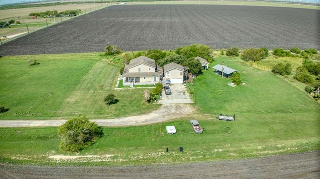 bird's eye view featuring a rural view