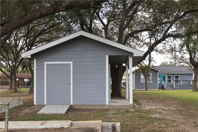 view of outdoor structure