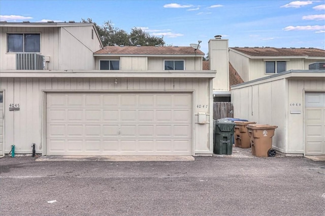 garage featuring cooling unit