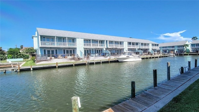 709 Lauderdale Dr, Rockport, TX 78382 - dock area featuring a water view