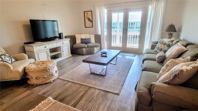 709 Lauderdale Dr, Rockport, TX 78382 - living area featuring wood finished floors