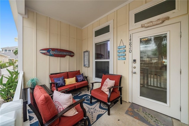 view of patio / terrace with an outdoor hangout area