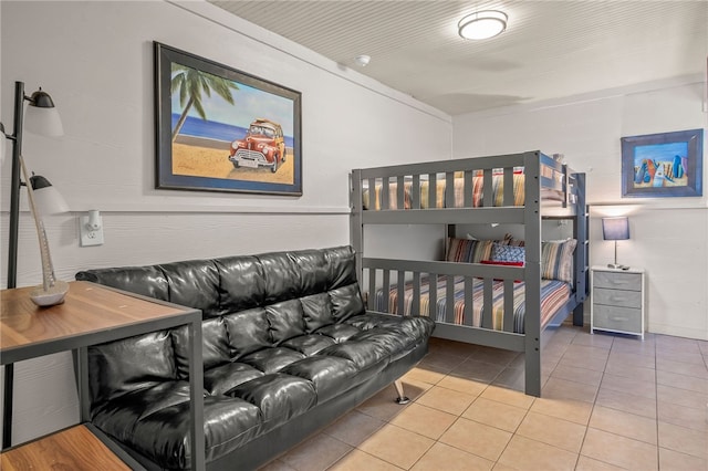 view of tiled bedroom