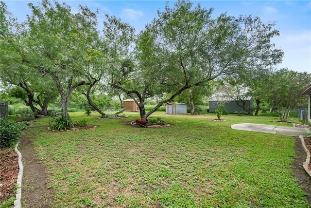 3606 Emory Dr, Corpus Christi, TX 78410 - view of yard with a shed