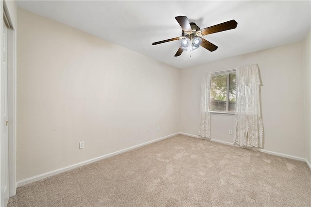 3606 Emory Dr, Corpus Christi, TX 78410 - carpeted spare room with baseboards and a ceiling fan