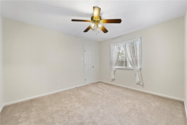 3606 Emory Dr, Corpus Christi, TX 78410 - empty room featuring light carpet and ceiling fan