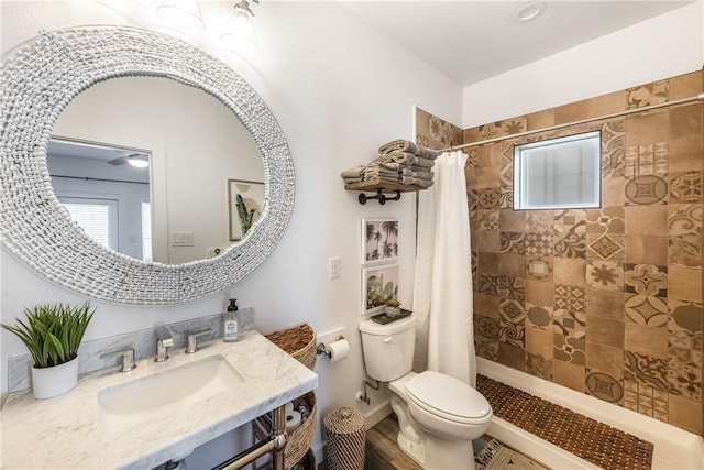 1002 State Highway 361, Port Aransas, TX 78373 - full bath with toilet, tiled shower, and vanity