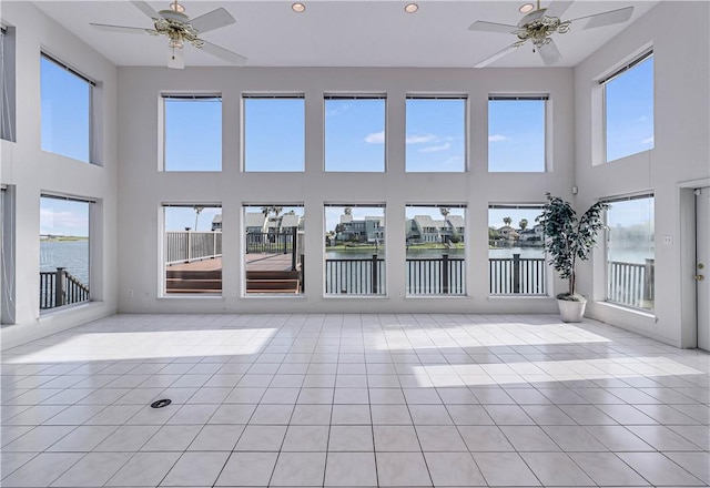 13714 A La Entrada St, Corpus Christi, TX 78418 - unfurnished sunroom with a water view
