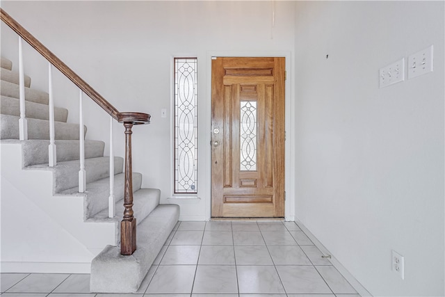 view of tiled entryway