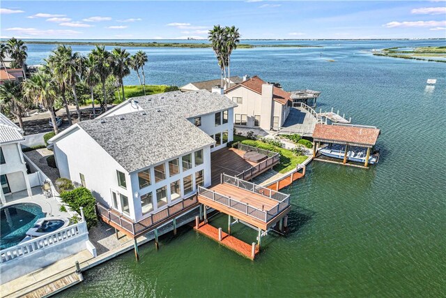 13714 A La Entrada St, Corpus Christi, TX 78418 - view of subject property with a nearby body of water