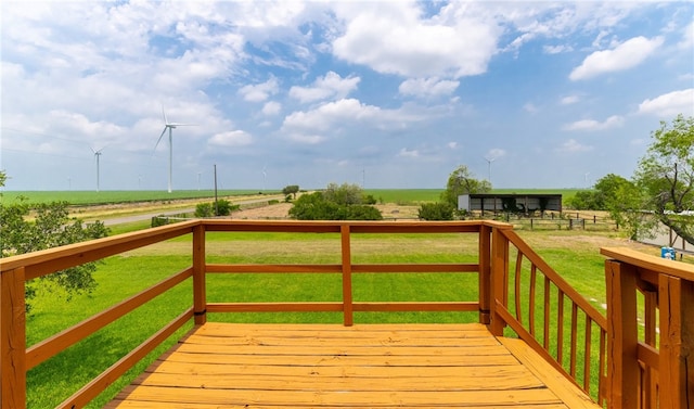 19838 County Road 1168, Mathis, TX 78368 - wooden deck featuring a view of countryside