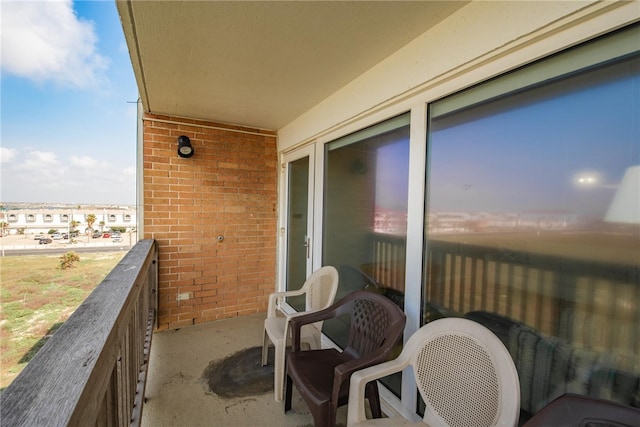 view of balcony