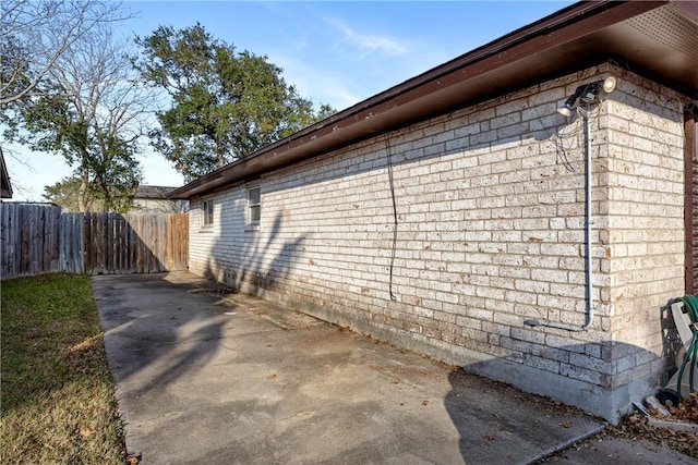 view of home's exterior featuring a patio