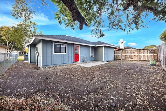 back of property featuring a patio area