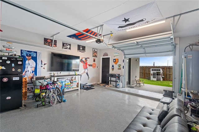 102 Prestwick Dr, Portland, TX 78374 - garage with a garage door opener and electric water heater