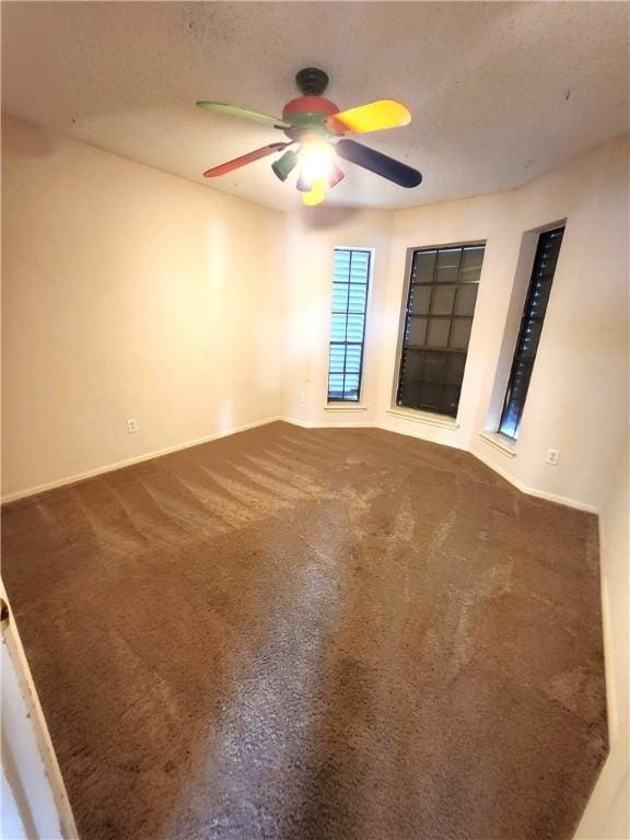 2210 Dorsey St, Corpus Christi, TX 78414 - empty room with ceiling fan and carpet flooring