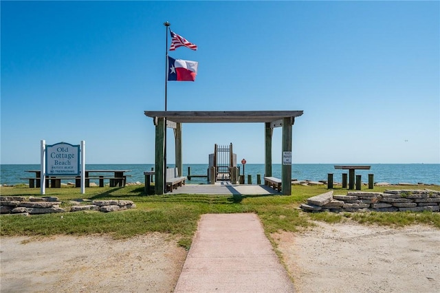 10 Old Cottage Beach Dr, Rockport, TX 78382 - view of community featuring a water view
