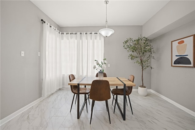 view of dining area