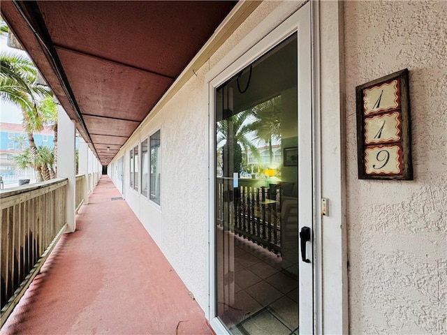 view of balcony