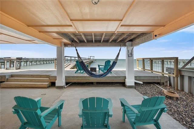 630 Copano Cv, Rockport, TX 78382 - view of patio / terrace with a water view