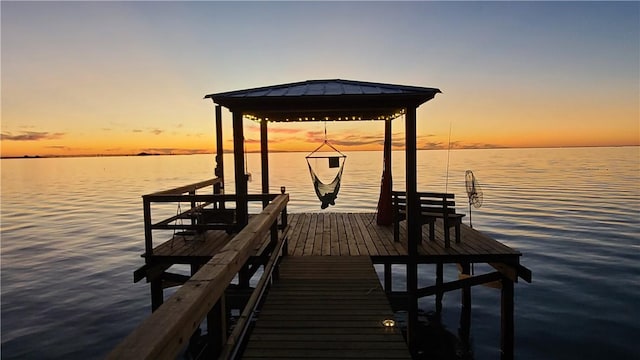 630 Copano Cv, Rockport, TX 78382 - view of dock with a water view